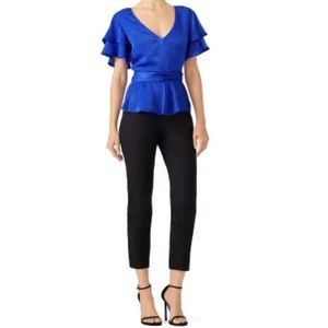 Waverly Grey - Blue Satin Blouse